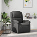 Fauteuil echt leer grijs