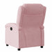 Fauteuil verstelbaar fluweel roze