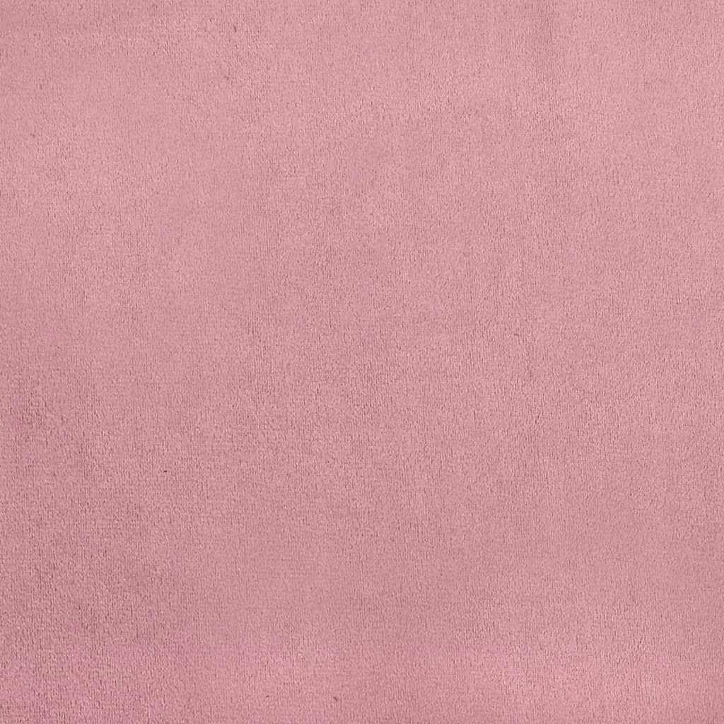 Fauteuil verstelbaar fluweel roze