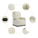 Relaxfauteuil Crème Fluweel