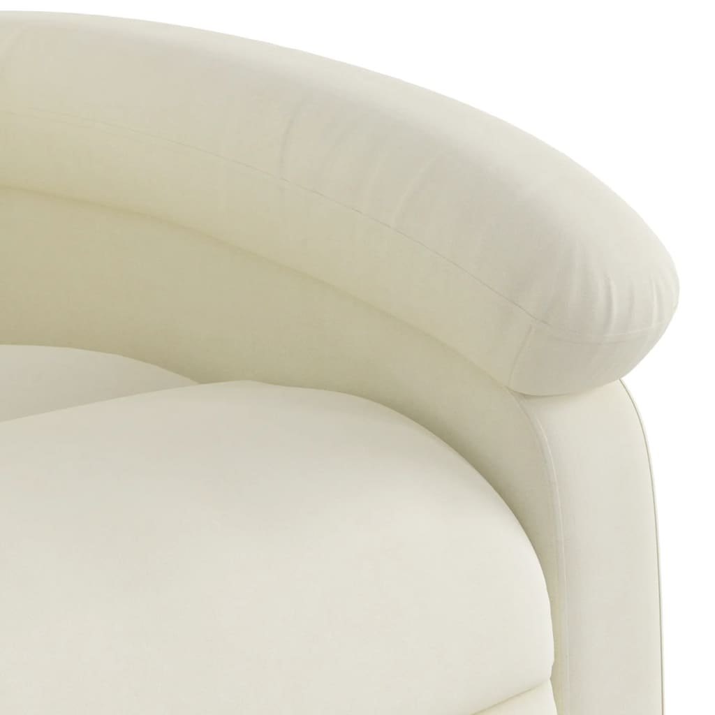 Relaxfauteuil Crème Fluweel
