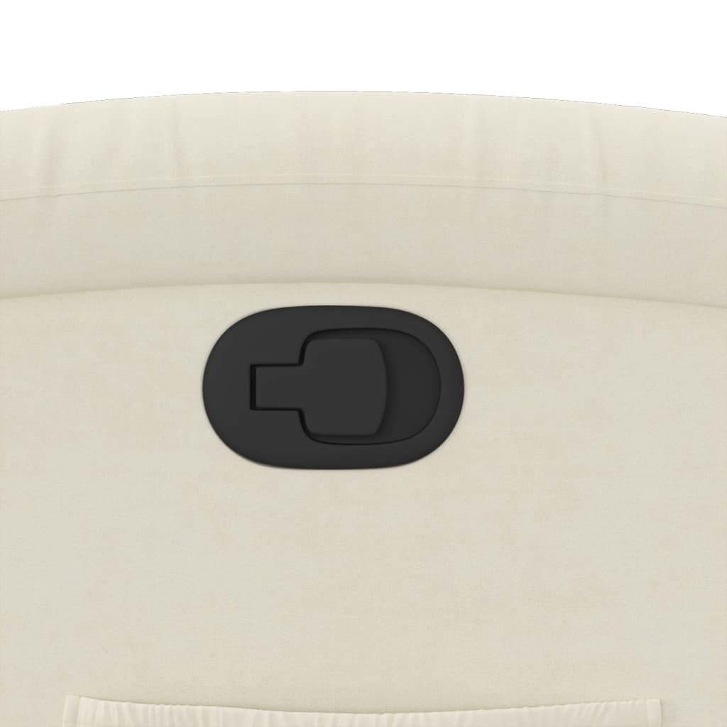 Relaxfauteuil Crème Fluweel