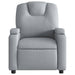 Fauteuil verstelbaar stof lichtgrijs