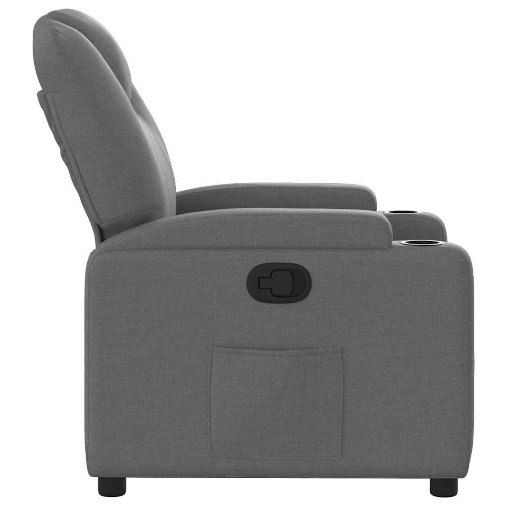 Relaxfauteuil Donkergrijze Stof 1