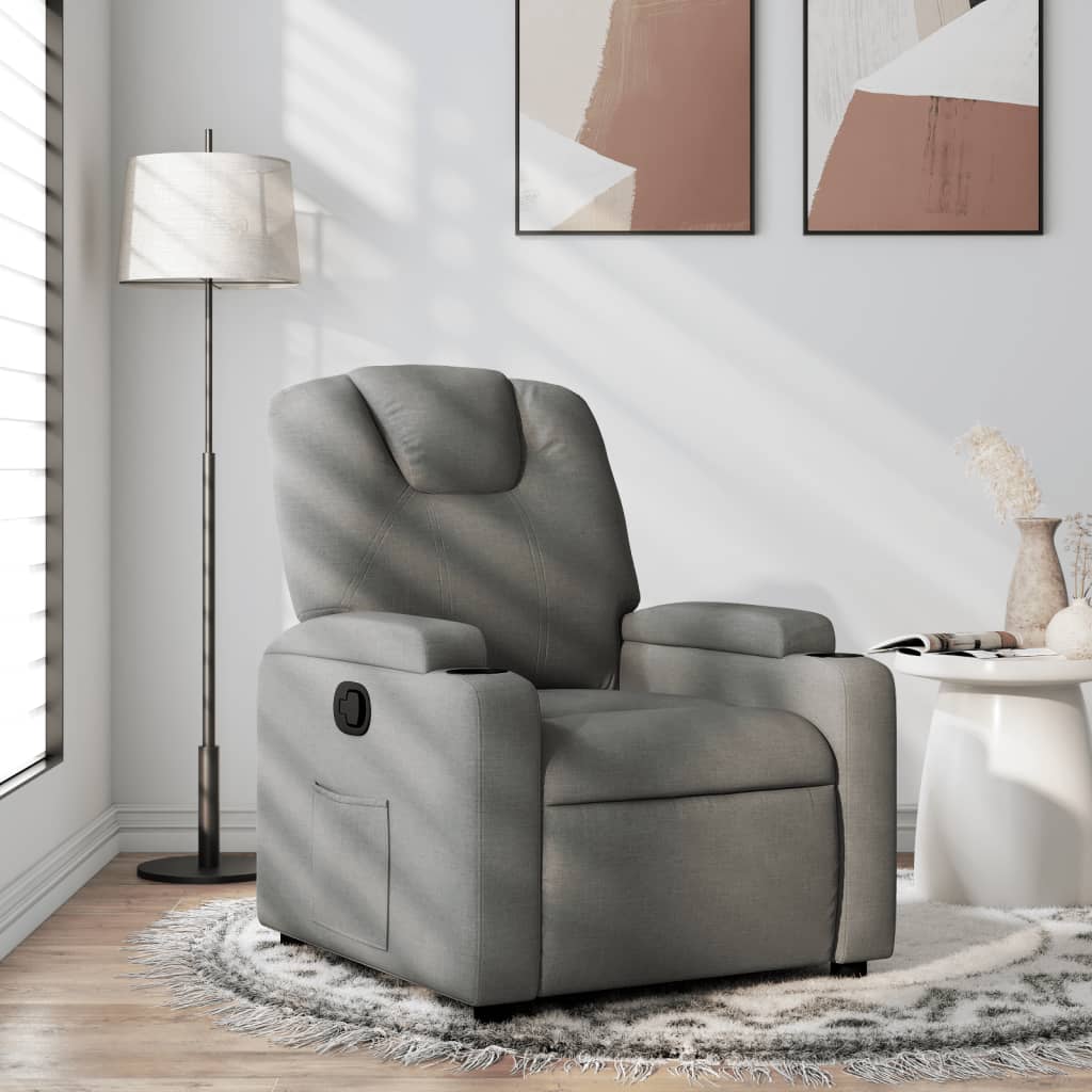Relaxfauteuil Donkergrijze Stof 1