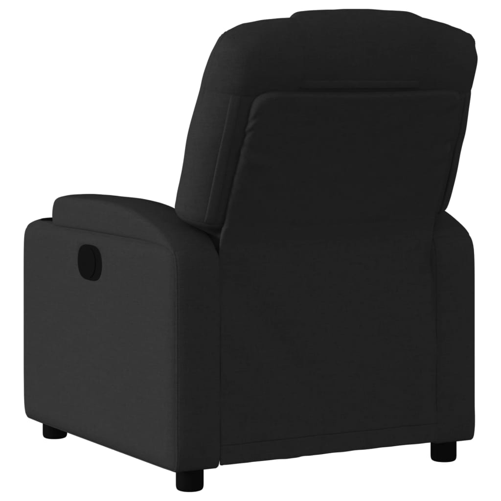 Fauteuil verstelbaar stof zwart