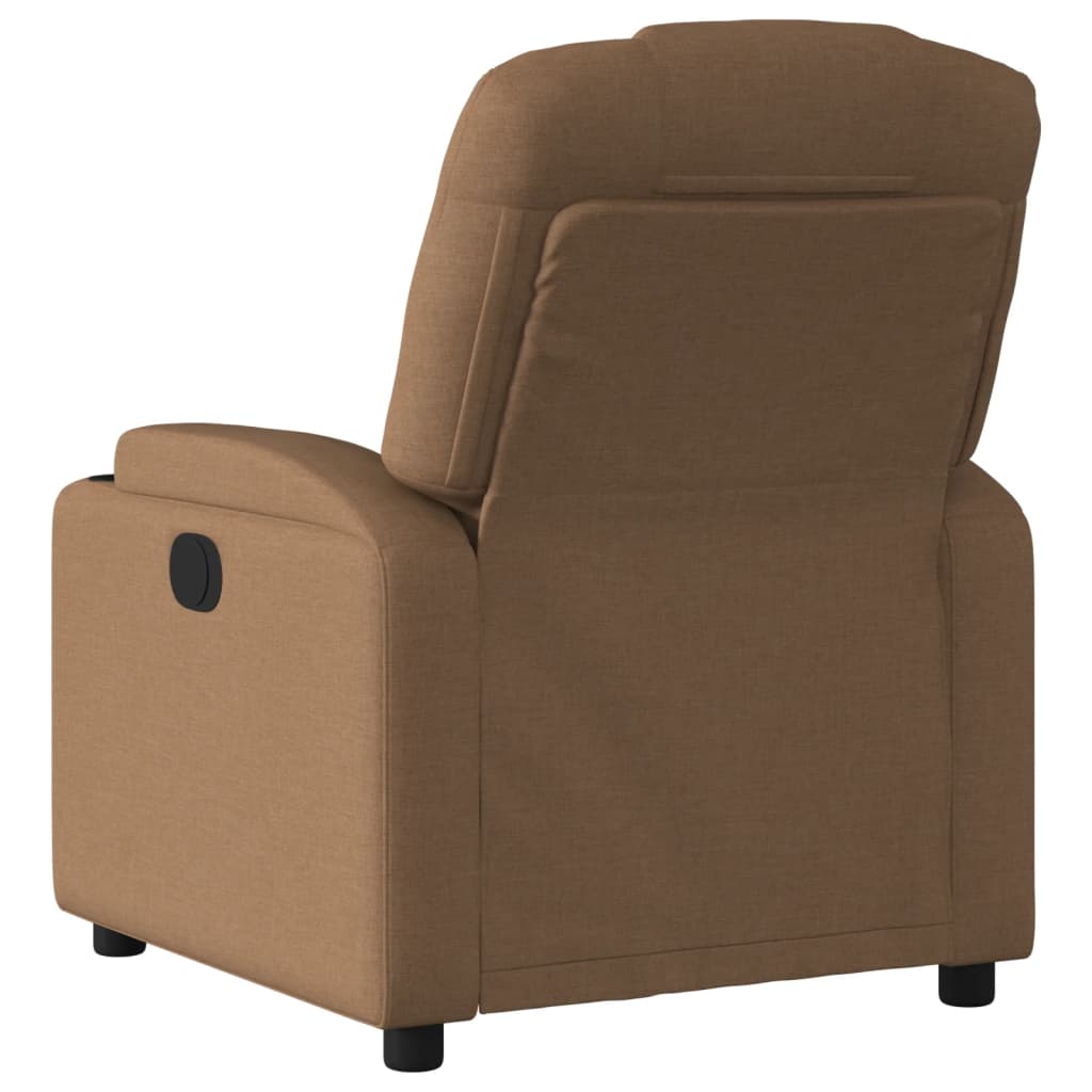 Fauteuil verstelbaar stof bruin