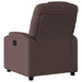 Fauteuil verstelbaar stof donkerbruin
