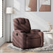 Fauteuil verstelbaar stof donkerbruin