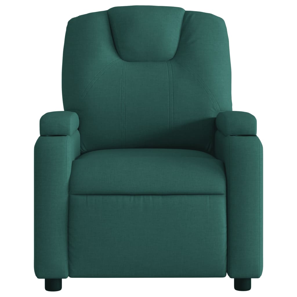 Fauteuil verstelbaar stof donkergroen