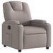 Fauteuil verstelbaar stof taupe