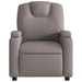 Fauteuil verstelbaar stof taupe