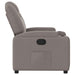 Fauteuil verstelbaar stof taupe