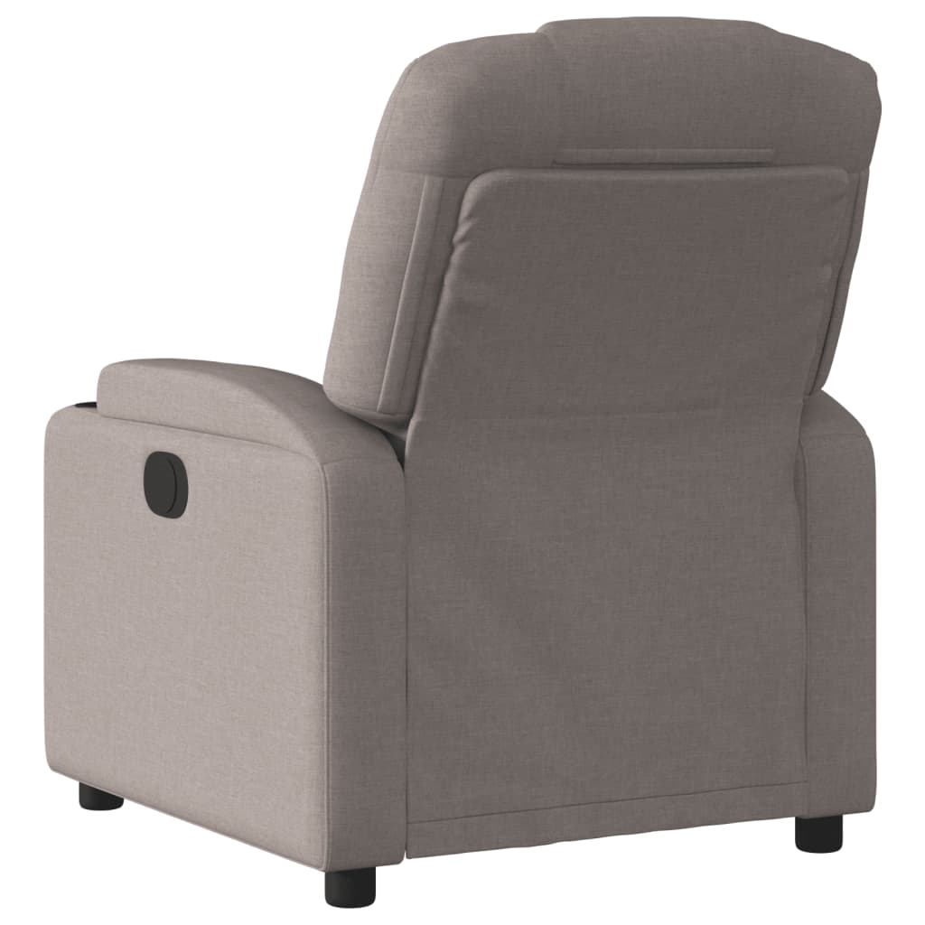 Fauteuil verstelbaar stof taupe