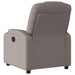 Fauteuil verstelbaar stof taupe