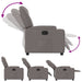 Fauteuil verstelbaar stof taupe