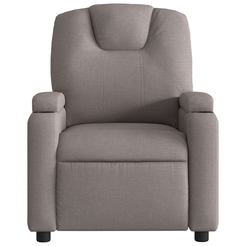 Massagestoel verstelbaar stof taupe