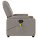 Massagestoel verstelbaar stof taupe