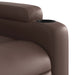 Fauteuil verstelbaar kunstleer bruin