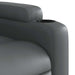Fauteuil verstelbaar kunstleer grijs