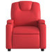 Fauteuil verstelbaar kunstleer rood