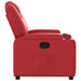 Fauteuil verstelbaar kunstleer rood