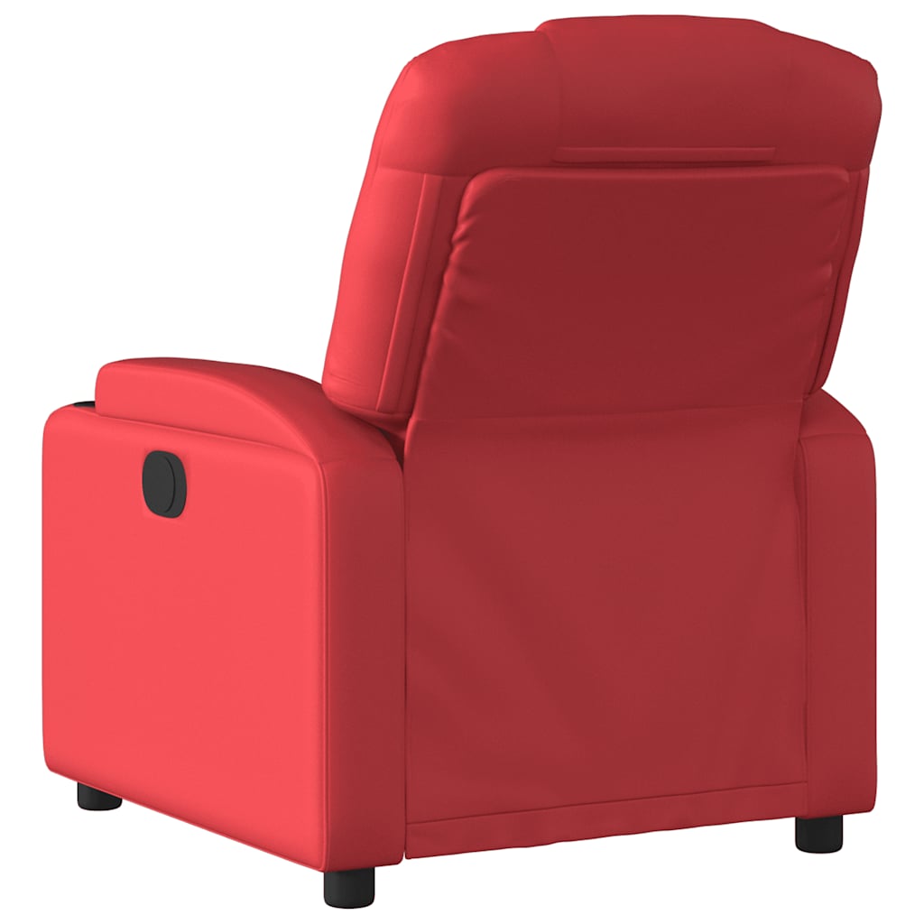 Fauteuil verstelbaar kunstleer rood