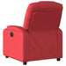 Fauteuil verstelbaar kunstleer rood
