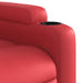 Fauteuil verstelbaar kunstleer rood