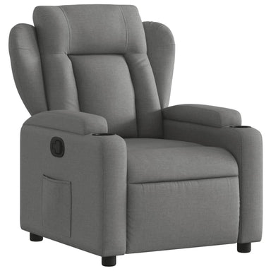 Fauteuil verstelbaar stof donkergrijs