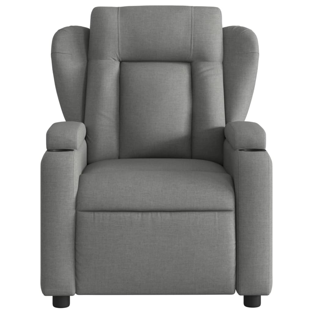 Fauteuil verstelbaar stof donkergrijs