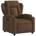 Fauteuil verstelbaar stof bruin