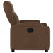 Fauteuil verstelbaar stof bruin