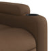 Fauteuil verstelbaar stof bruin