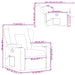 Fauteuil verstelbaar stof bruin