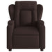 Fauteuil verstelbaar stof donkerbruin