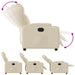 Relaxfauteuil Crème Stof