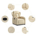 Relaxfauteuil Crème Stof