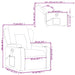 Massagestoel Taupe Stof