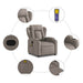 Massagestoel Taupe Stof
