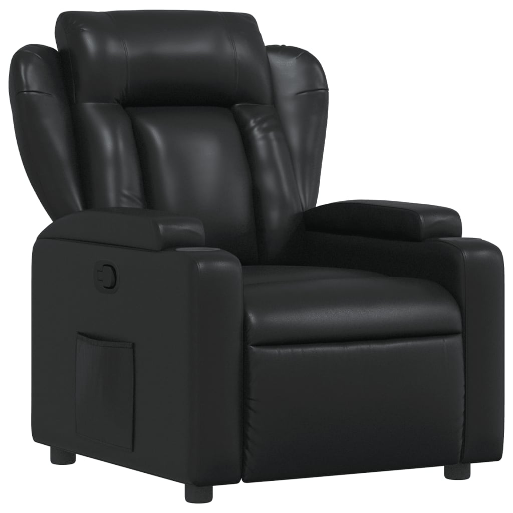 Relaxfauteuil Zwart Kunstleer