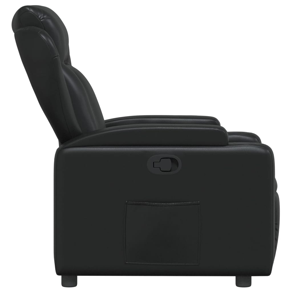 Relaxfauteuil Zwart Kunstleer
