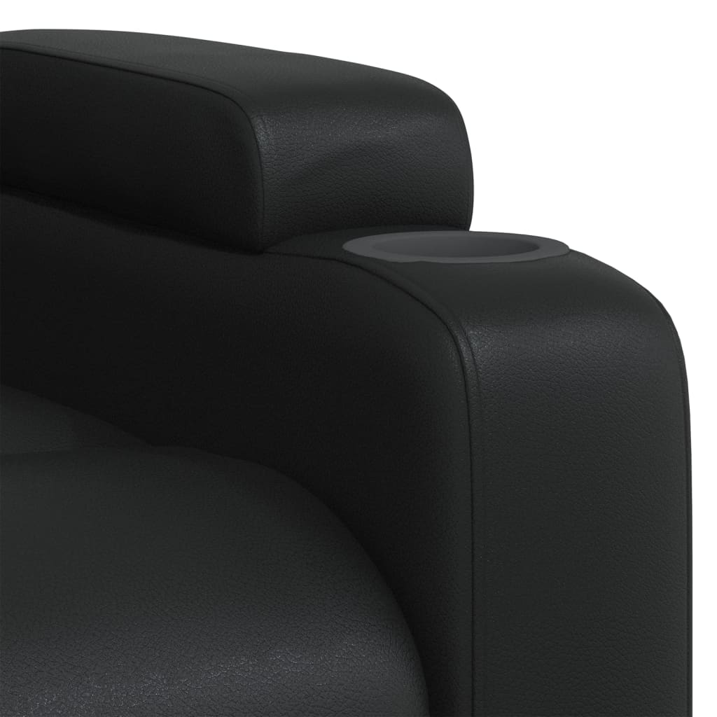 Relaxfauteuil Zwart Kunstleer