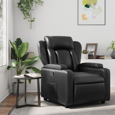 Relaxfauteuil Zwart Kunstleer