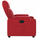 Fauteuil verstelbaar kunstleer rood