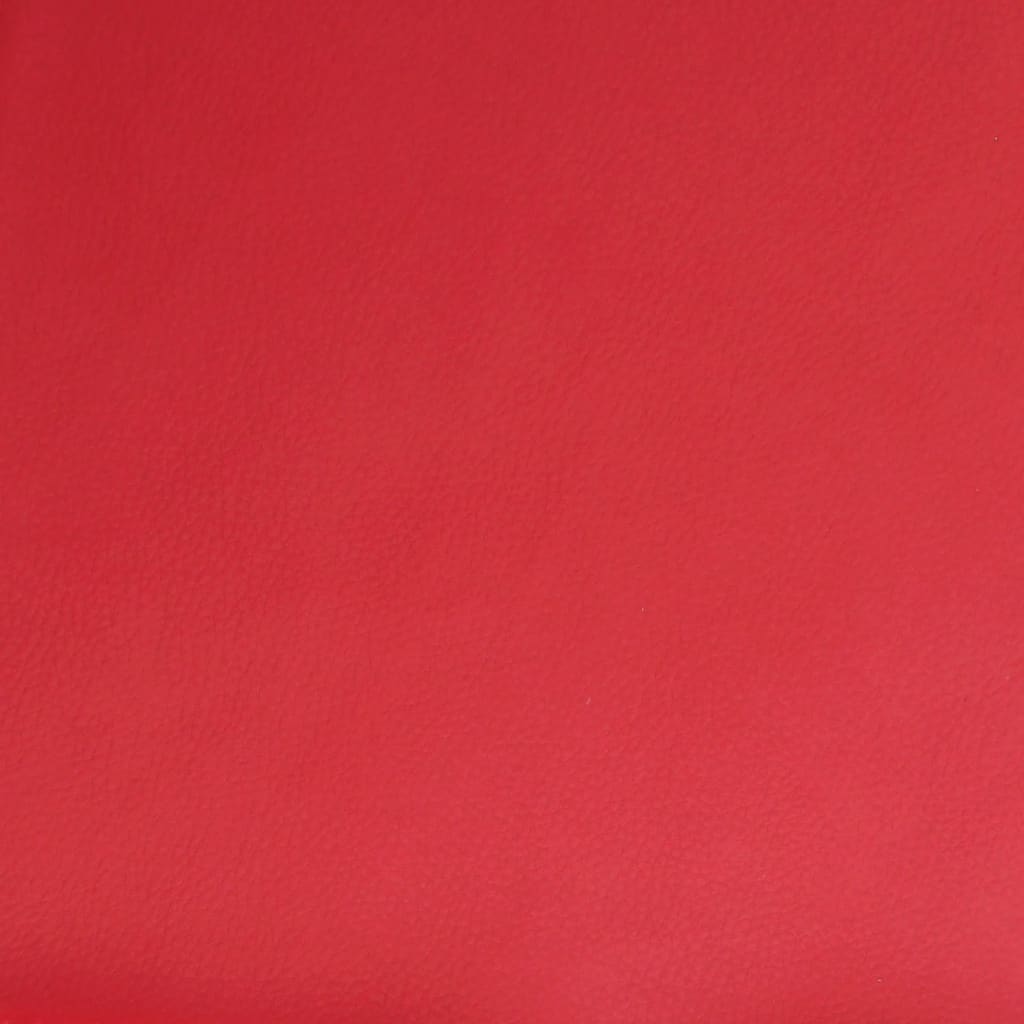 Fauteuil verstelbaar kunstleer rood