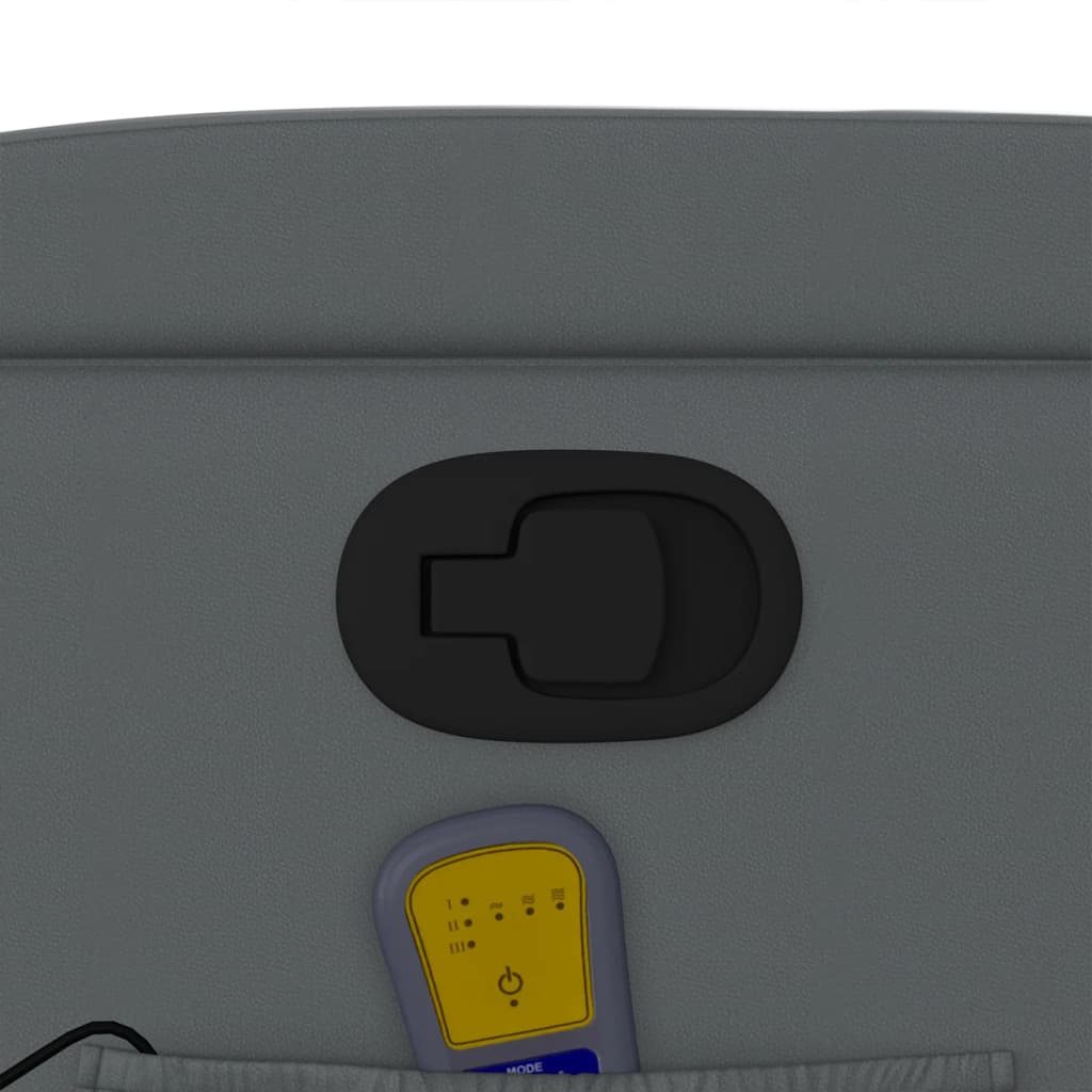 Massagestoel verstelbaar kunstleer grijs