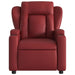 Massagestoel verstelbaar kunstleer wijnrood