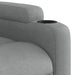 Fauteuil verstelbaar stof lichtgrijs