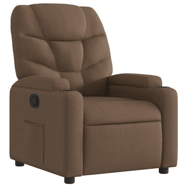 Fauteuil verstelbaar stof bruin